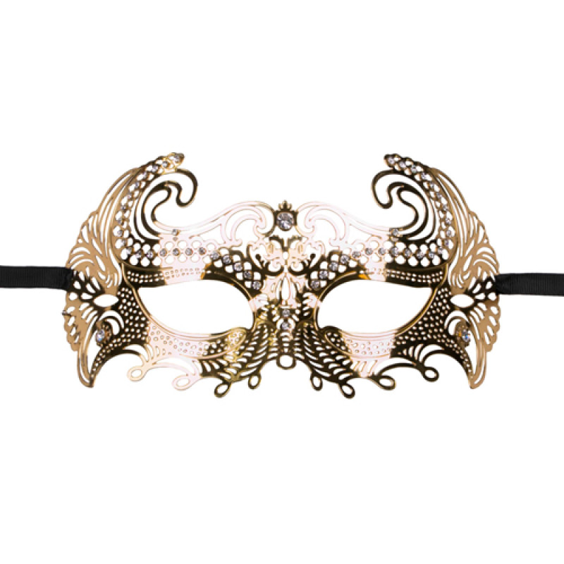 Маска металлическая EasyToys Venetiaans Masker Gold 25494