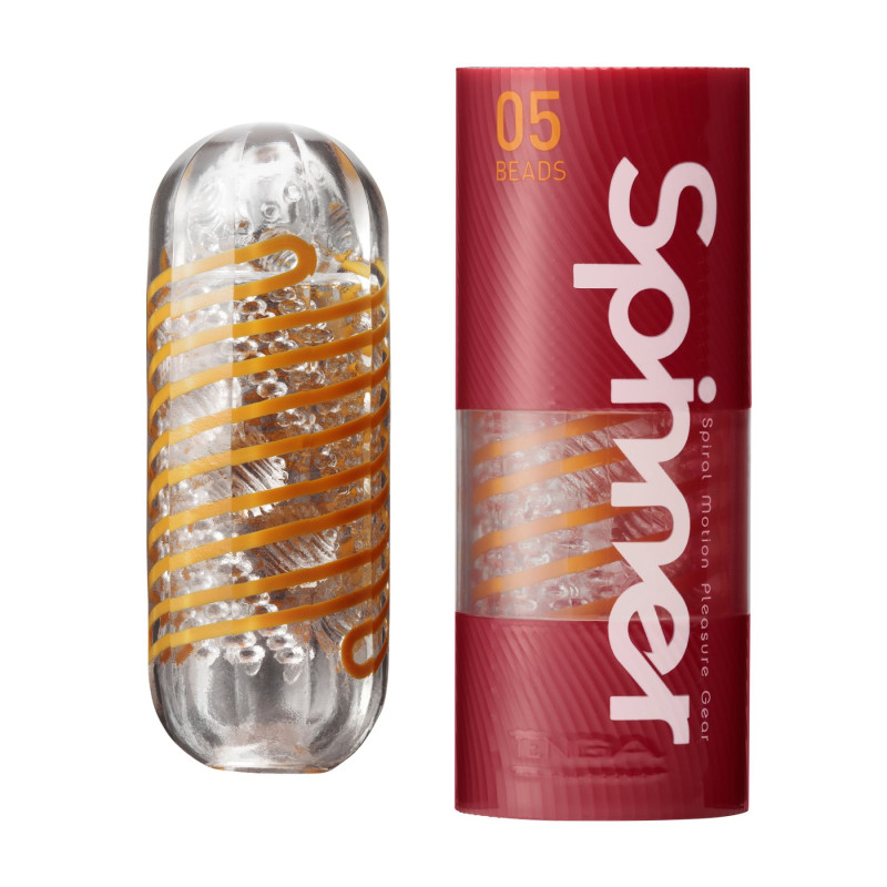 Мастурбатор Tenga Spinner 05 Beads з пружною стимулюючою спіраллю всередині