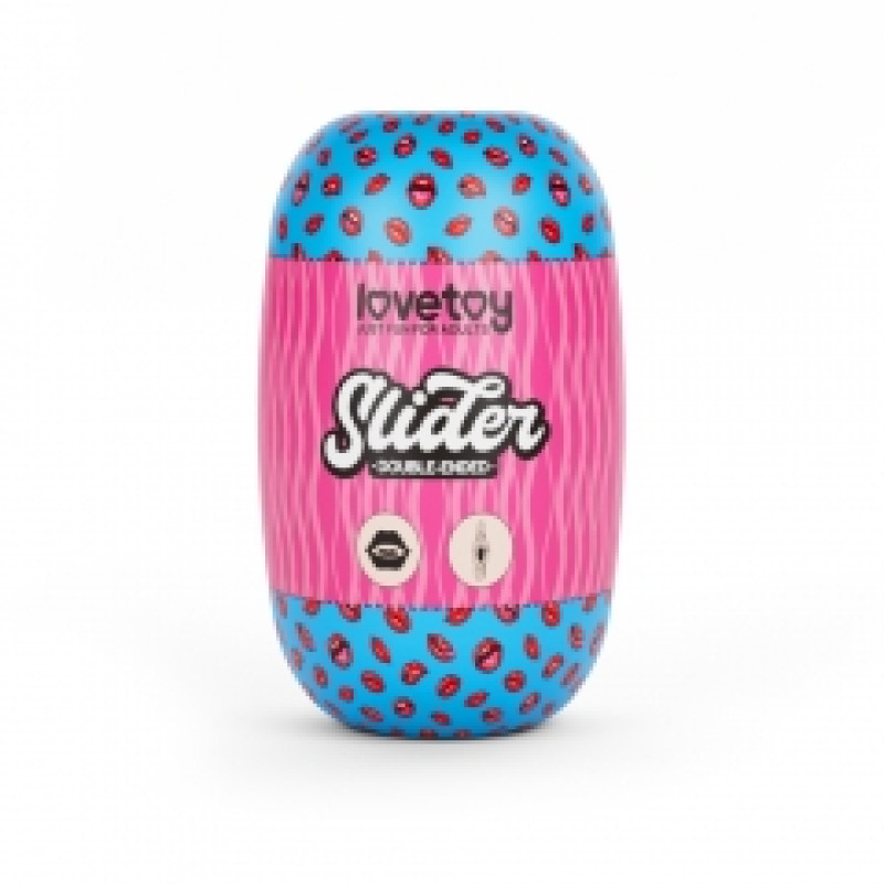 Мастурбатор LoveToy Slider DoubleLoveToyEnded Masturbator Mouth and Vagina Flesh