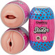 Мастурбатор LoveToy Slider DoubleLoveToyEnded Masturbator Mouth and Vagina Flesh