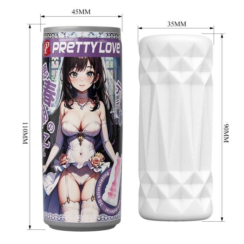 Мастурбатор Pretty Love Pop-Top Can Masturbator Purple