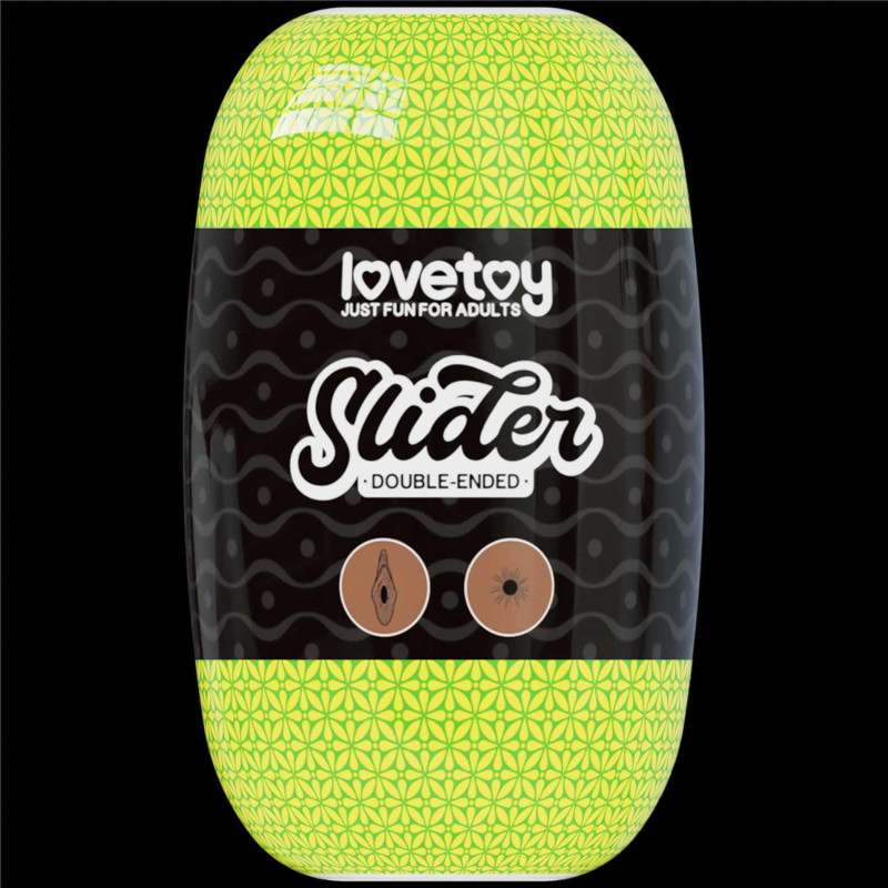 Мастурбатор LoveToy Slider DoubleLoveToyEnded Masturbator Vagina and Anus Brown