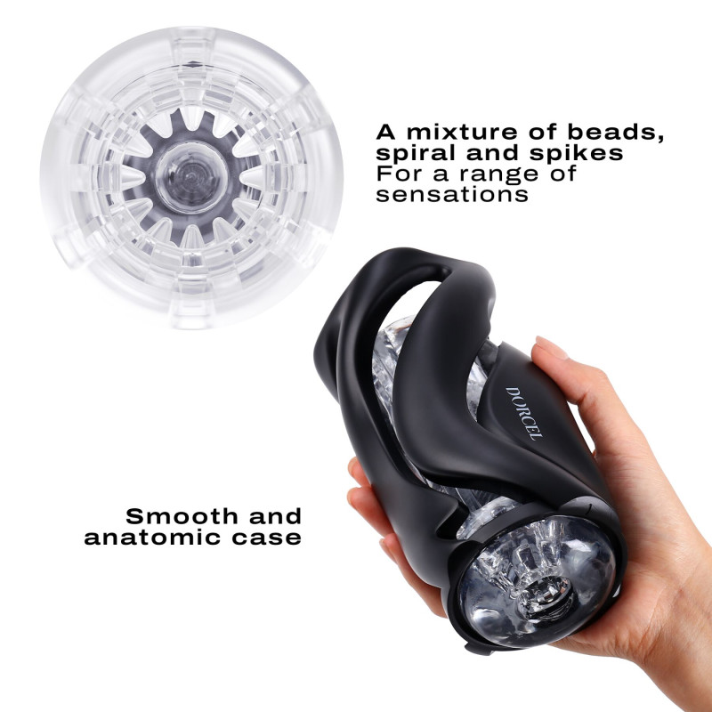Мастурбатор Dorcel DEEP BLOW BLACK, двойное использование