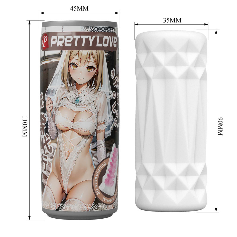 Мастурбатор Pretty Love Pop-Top Can Masturbator White
