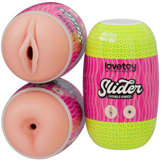 Мастурбатор LoveToy Slider DoubleLoveToyEnded Masturbator Vagina and Anus Flesh