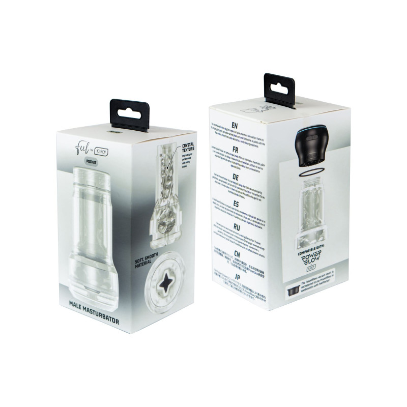 Мастурбатор Kiiroo Feel Pocket Crystal сумісний з PowerBlow
