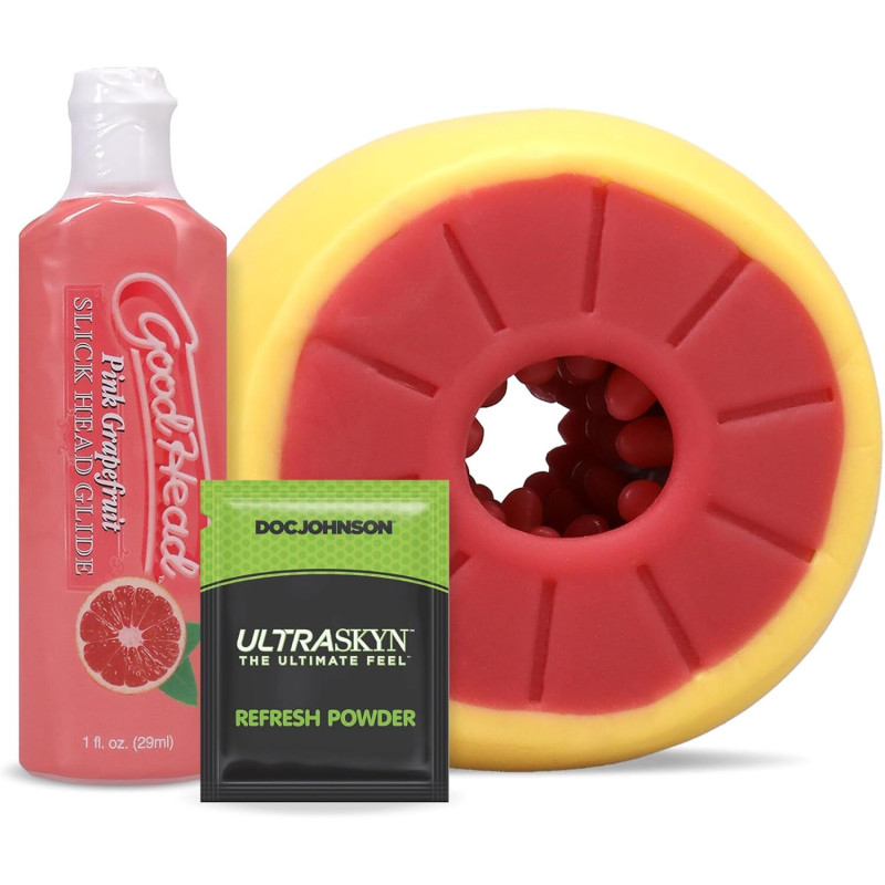 Набір для мінету Doc Johnson GoodHead Grapefruit Blowjob Set - Yellow