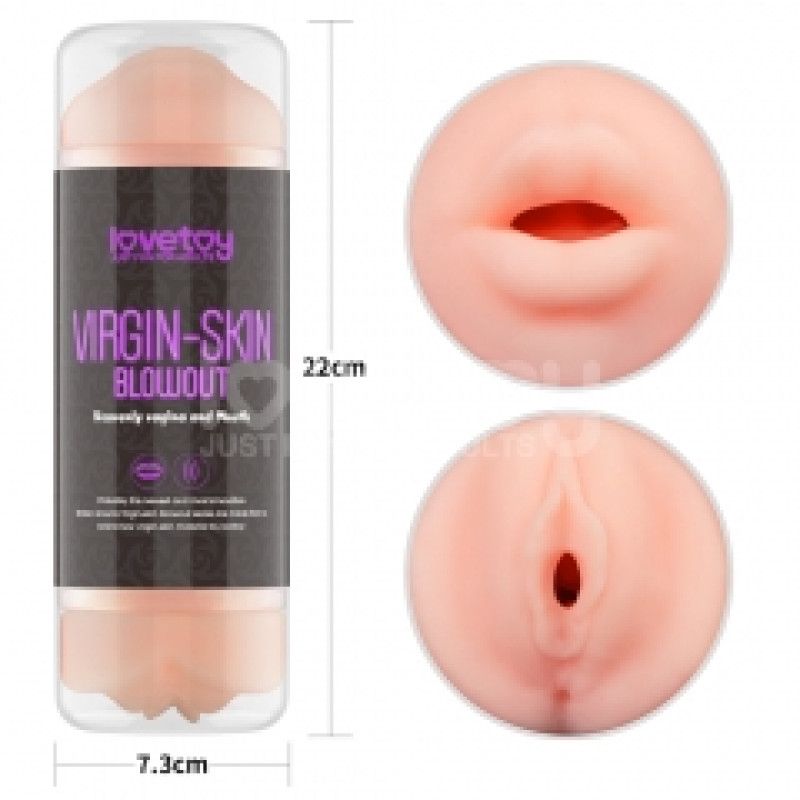 Мастурбатор LoveToy VirginLoveToySkin Blowout Stroker Vagina and Mouth