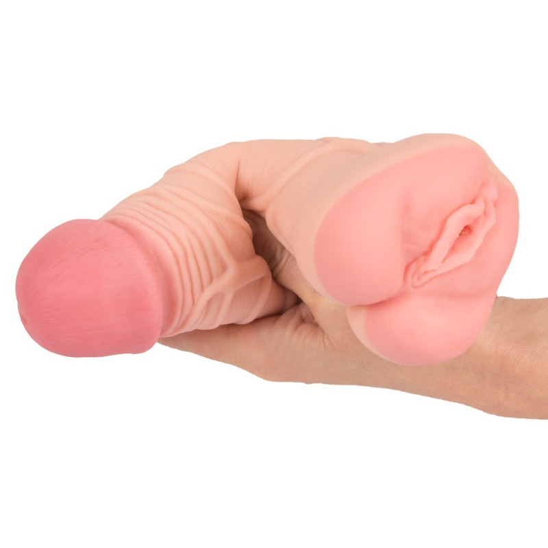 Насадка+мастурбатор Nature Skin 2in1 Extension+Masturbator (+8 см)