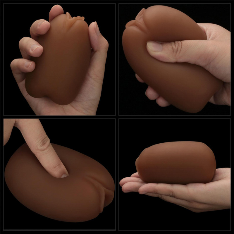 Мастурбатор LoveToy Slider DoubleLoveToyEnded Masturbator Ass and Vagina Brown