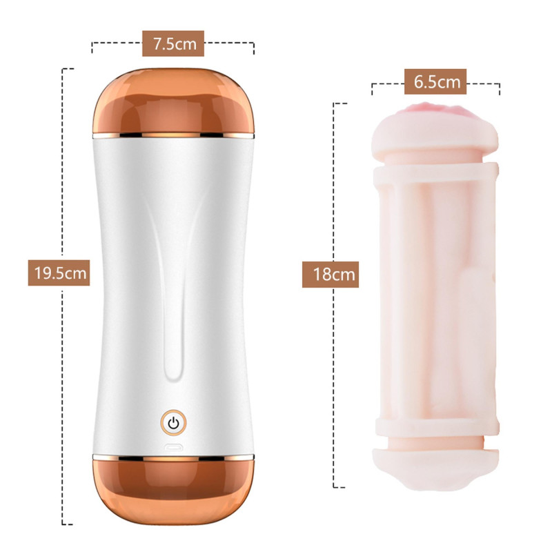 Мастурбатор B - Series Fox FoxShow Vibrating Vagina And Mouth Masturbation Cup