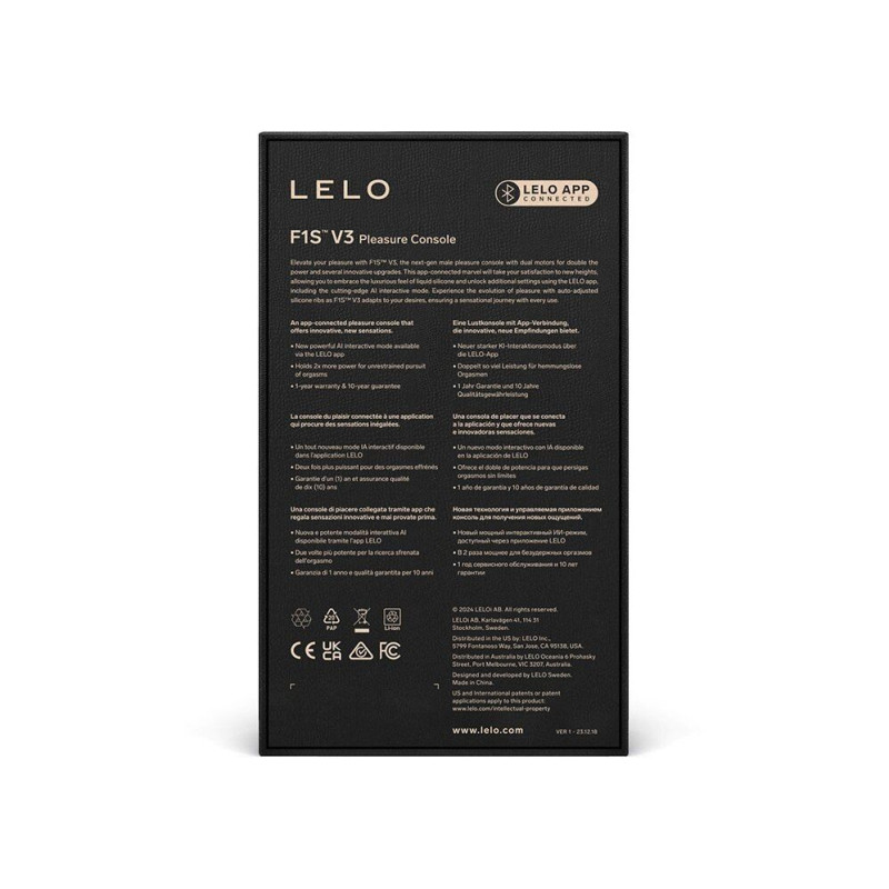 Смарт-мастурбатор LELO F1S V3 Red, 2 мотора, 8 режимов, стимуляция звуковыми волнами