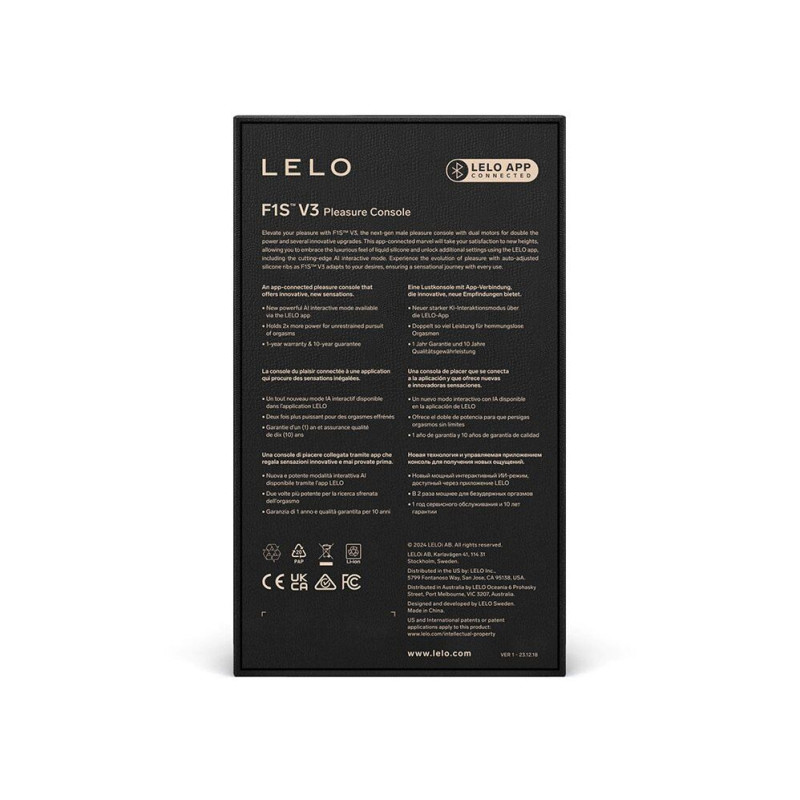 Смарт-мастурбатор LELO F1S V3 Teal, 2 мотори, 8 режимів, стимуляція звуковими хвилями