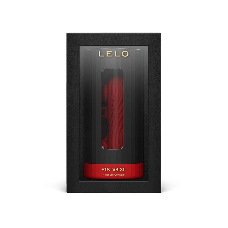 Смарт-мастурбатор LELO F1S V3 XL Red, збільшений, 2 мотори, 8 режимів, стимуляція звуковими хвилями