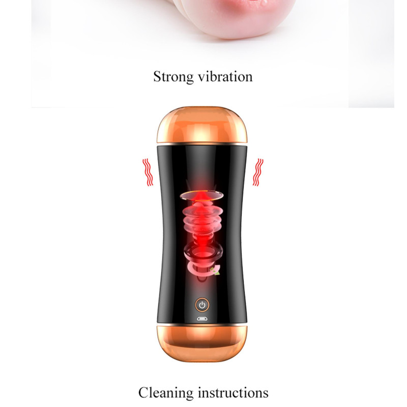 Мастурбатор B - Series Fox Vibrating Mouth And Vagina Masturbator