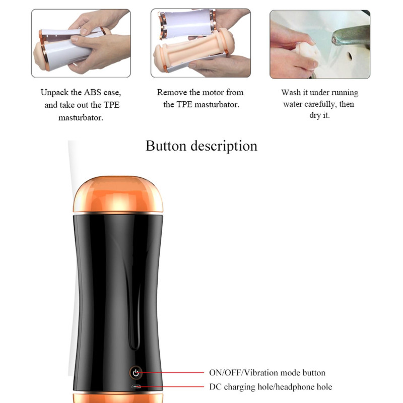 Мастурбатор B - Series Fox Vibrating Mouth And Vagina Masturbator