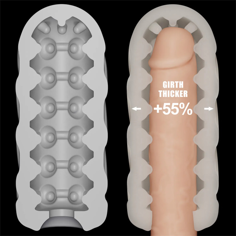Мастурбатор LoveToy Knights Ring Vibrating Dual Purpose SleeveLoveToySpiral