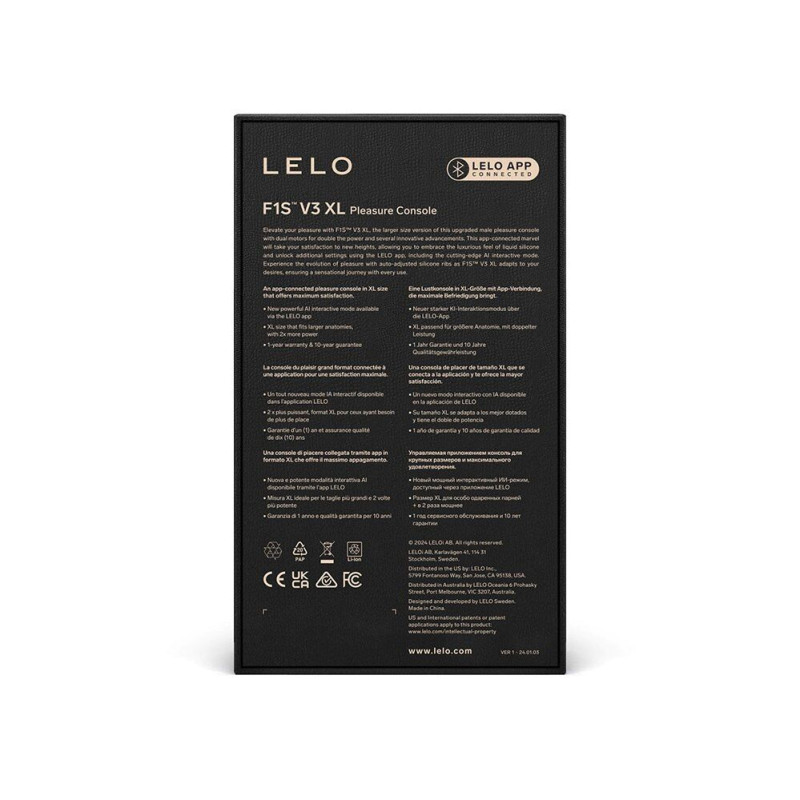Смарт-мастурбатор LELO F1S V3 XL Teal, збільшений, 2 мотори, 8 режимів, стимуляція звуковими хвилями