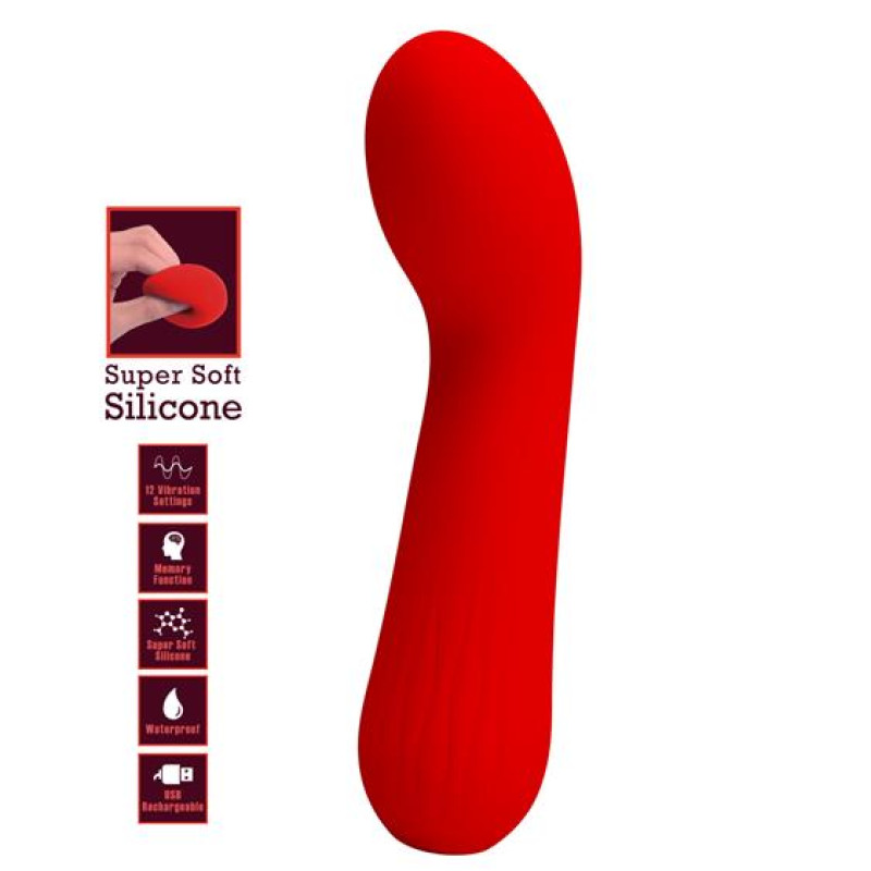 Вибратор Pretty Love Kirk Vibrator Red