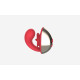 Міні-вібратор B - Series Cute Pulse Kiss Dual Stimulation
