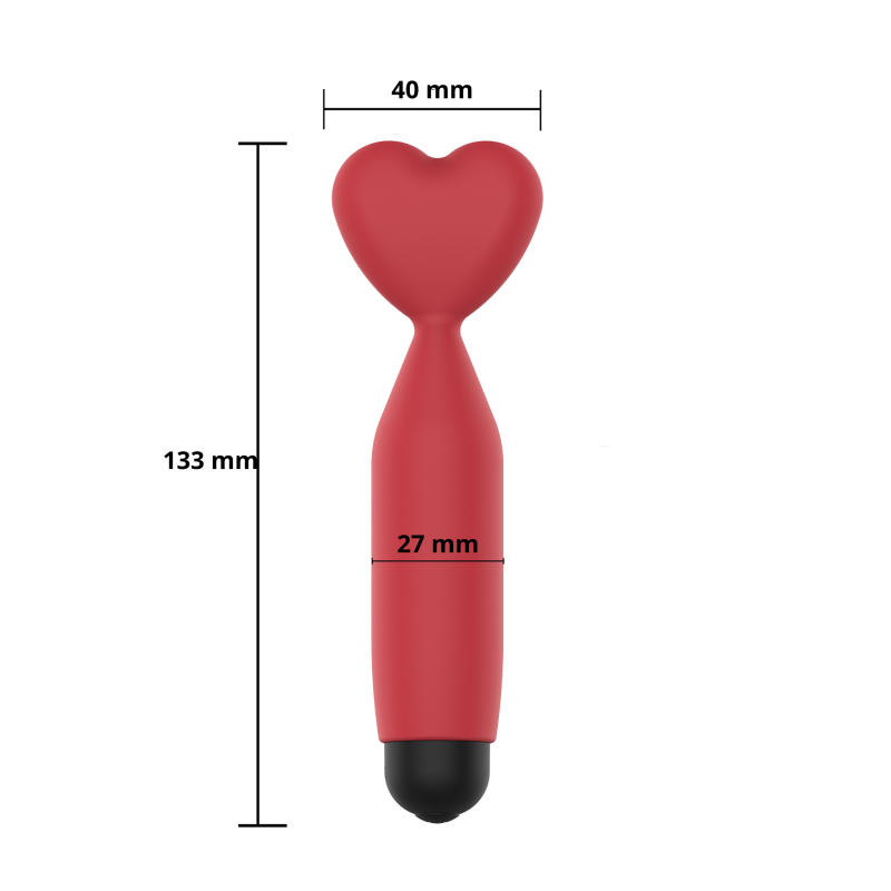 Міні-вібратор Erospace Sweet Play Mini Heart Vibrator A14