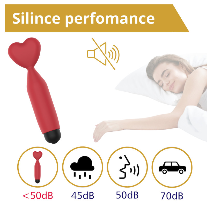 Міні-вібратор Erospace Sweet Play Mini Heart Vibrator A14