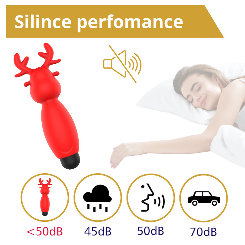 Міні-вібратор Erospace Sweet Play Mini Reindeer Vibrator A10