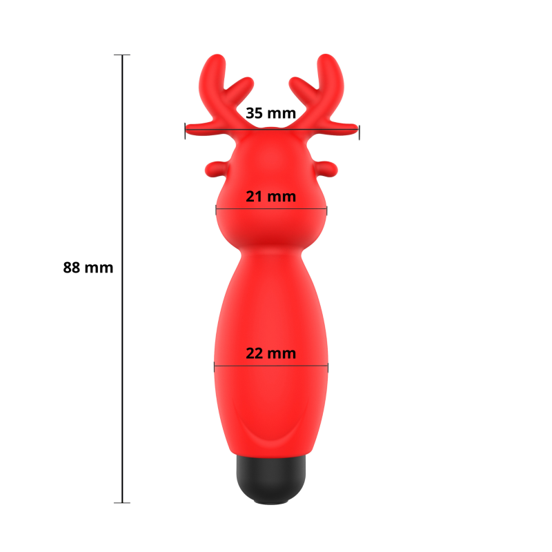 Міні-вібратор Erospace Sweet Play Mini Reindeer Vibrator A10