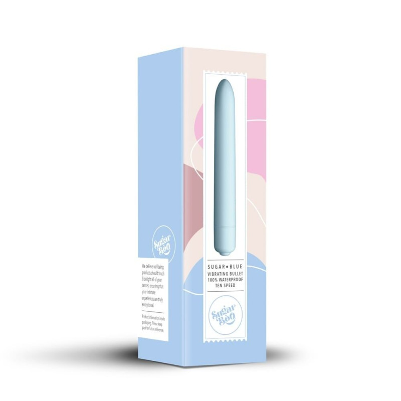 Мінівібратор SugarBoo Sugar Blue, 10 рівнів інтенсивності