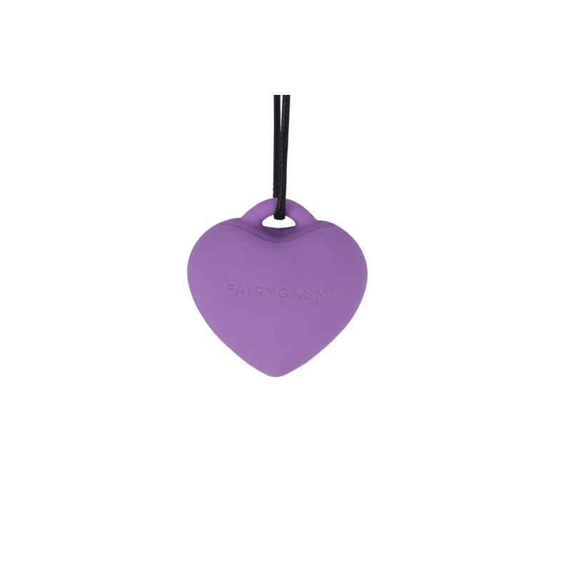 Мінівібратор «Сердечко» FairyGasm PleasureStone violet, 9 режимів, на шнурку