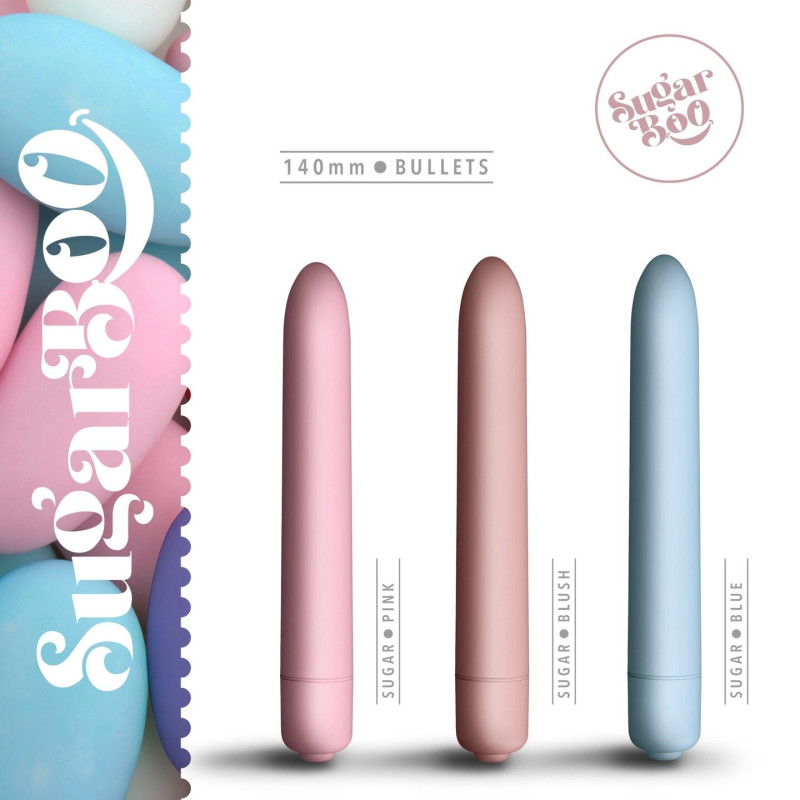 Минивибратор SugarBoo Sugar Pink, 10 уровней интенсивности