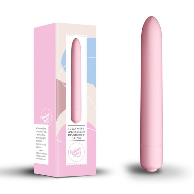 Минивибратор SugarBoo Sugar Pink, 10 уровней интенсивности
