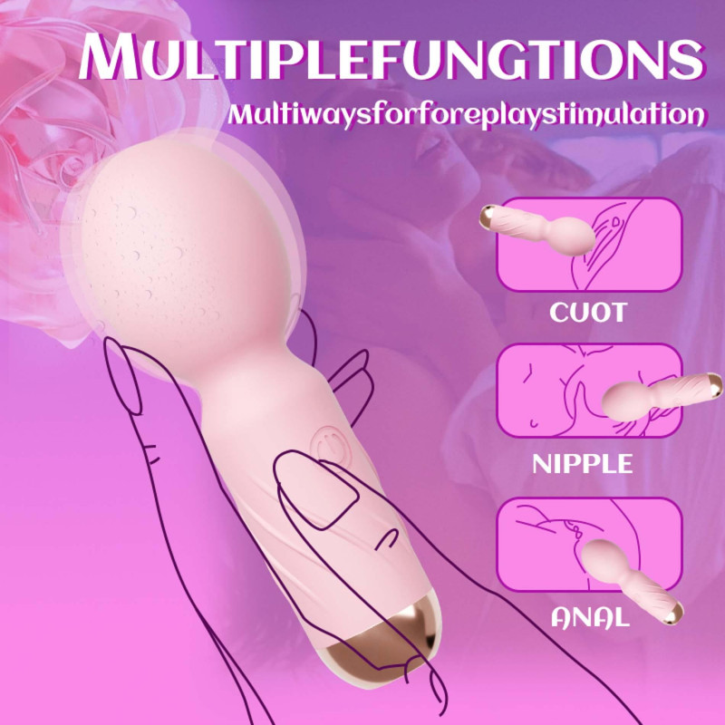 Міні вібромасажер B - Series Cute Mini Wand Pink