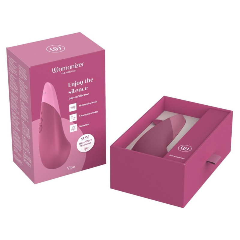Мінівібратор Womanizer Vibe Dusky Pink, 3 авторежими + 10 рівнів інтенсивності