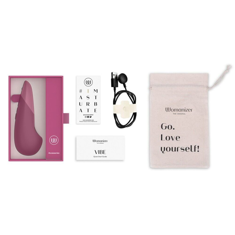 Мінівібратор Womanizer Vibe Dusky Pink, 3 авторежими + 10 рівнів інтенсивності