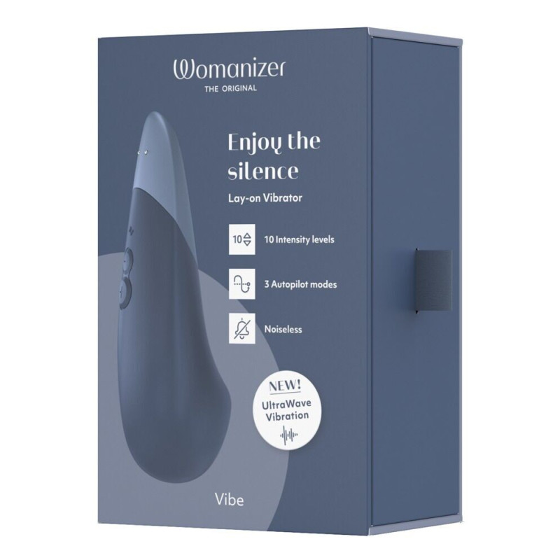 Мінівібратор Womanizer Vibe Dark Blue, 3 авторежими + 10 рівнів інтенсивності