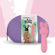 Міні-вібратор FeelzToys Mister Bunny з двома насадками Рожевий