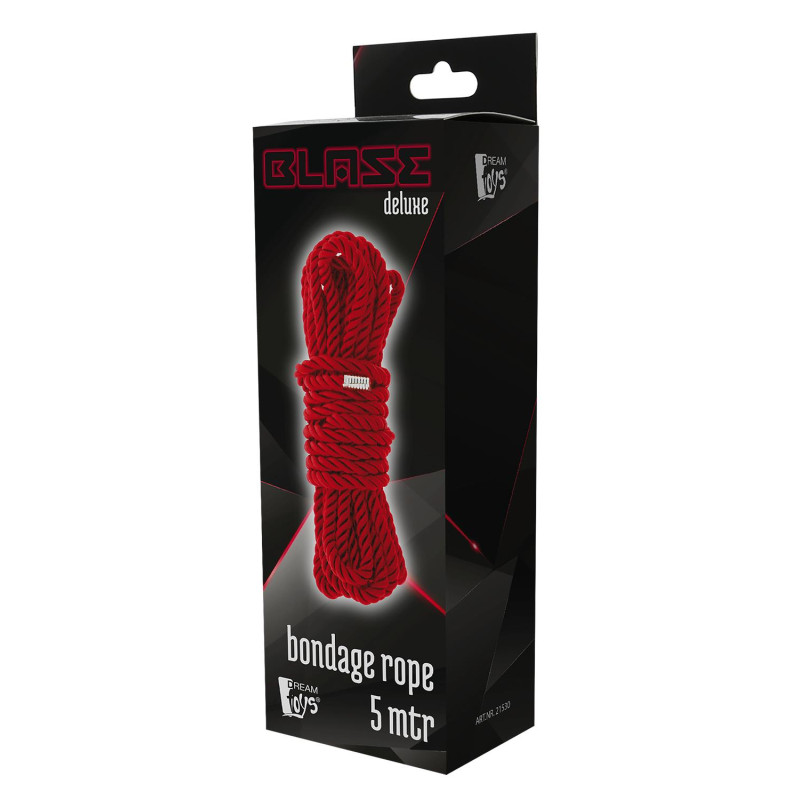 Мотузка для бондажу Dreamtoys Blaze Deluxe Bondage Rope 5 м Червона