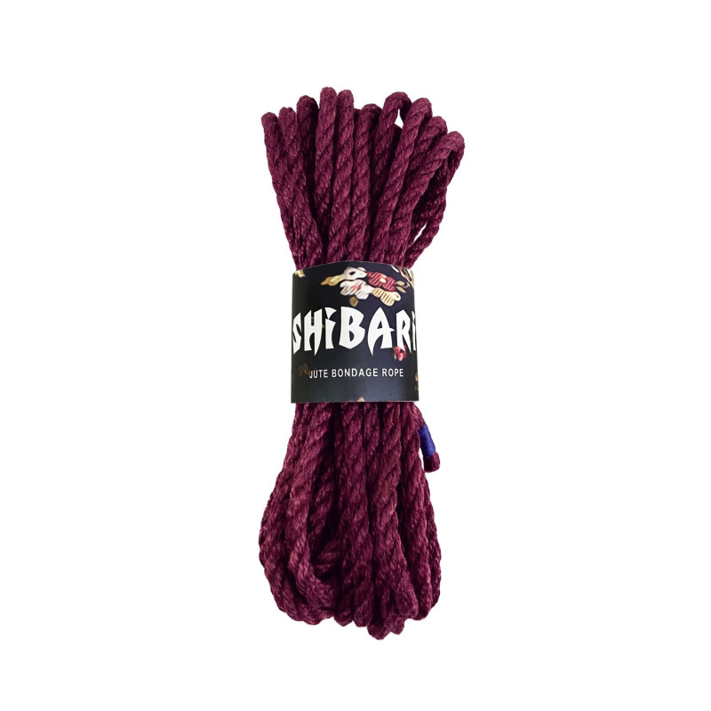 Джутова мотузка для Шибарі Feral Feelings Shibari Rope, 8 м Фіолетова