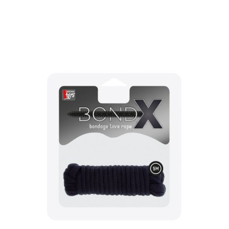 Веревка для бондажа Dreamtoys Bondx Love Rope 5 м Черная