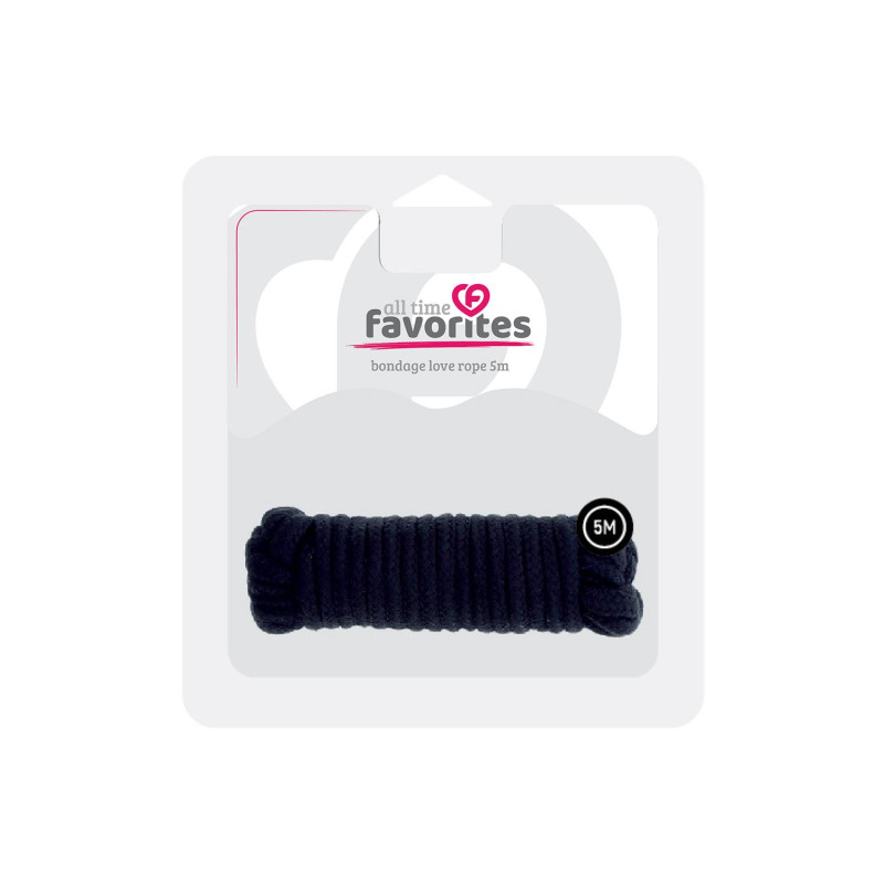Веревка для бондажа Dreamtoys Bondx Love Rope 5 м Черная