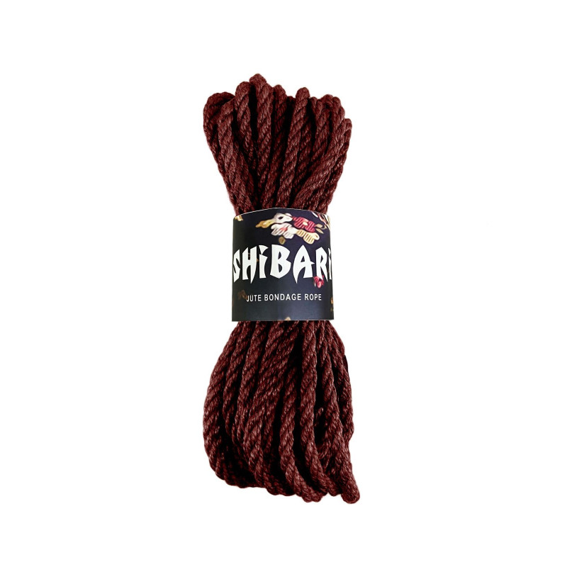 Джутова мотузка для шибарі Feral Feelings Shibari Rope, 8 м коричнева