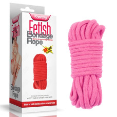 Мотузка LoveToy Fetish Bondage Rope Pink, 10 м