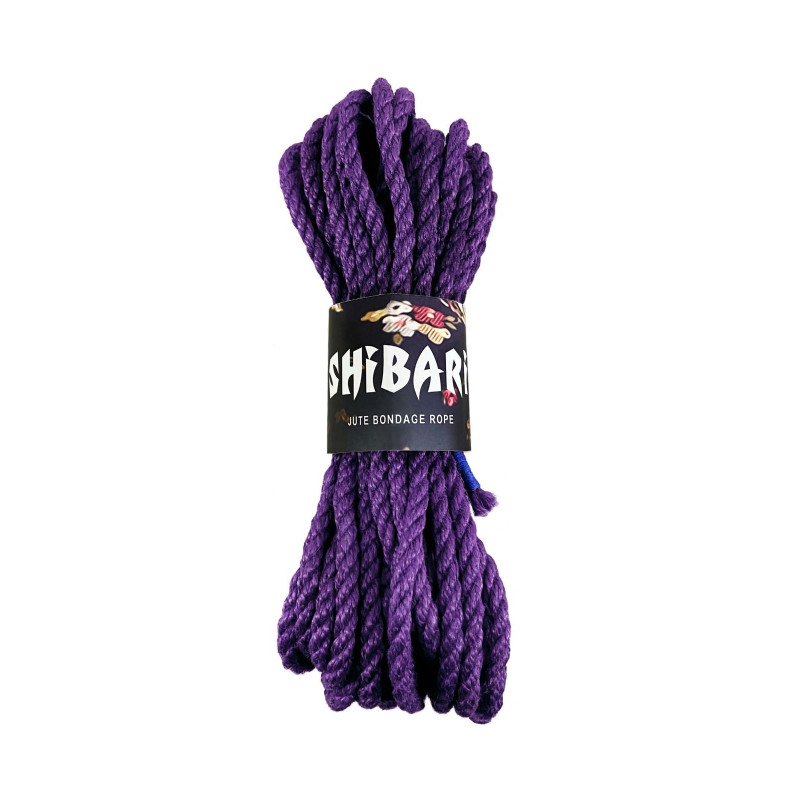 Джутова мотузка для шибарі Feral Feelings Shibari Rope, 8 м бузкова