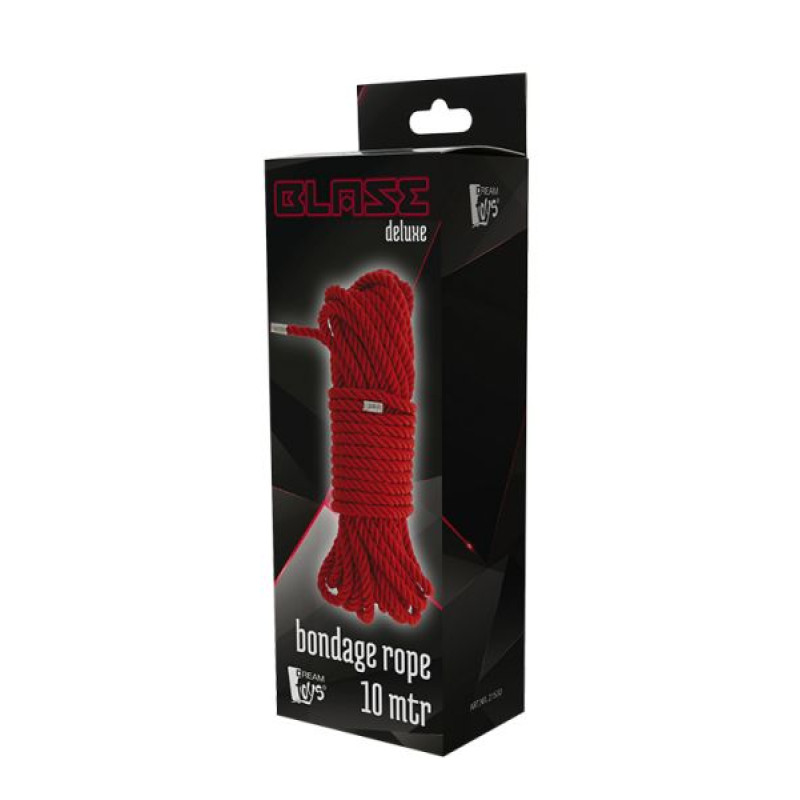 Мотузка для бондажу Dreamtoys Blaze Deluxe Bondage Rope 10 м Червона