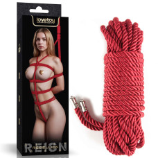 Мотузка LoveToy Rebellion Reign Bondage Rope Red, 10 м