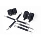 Набір для БДСМ 3 в 1 Feral Feelings BDSM Kit 3 Black, наручники, поножі, хрестовина