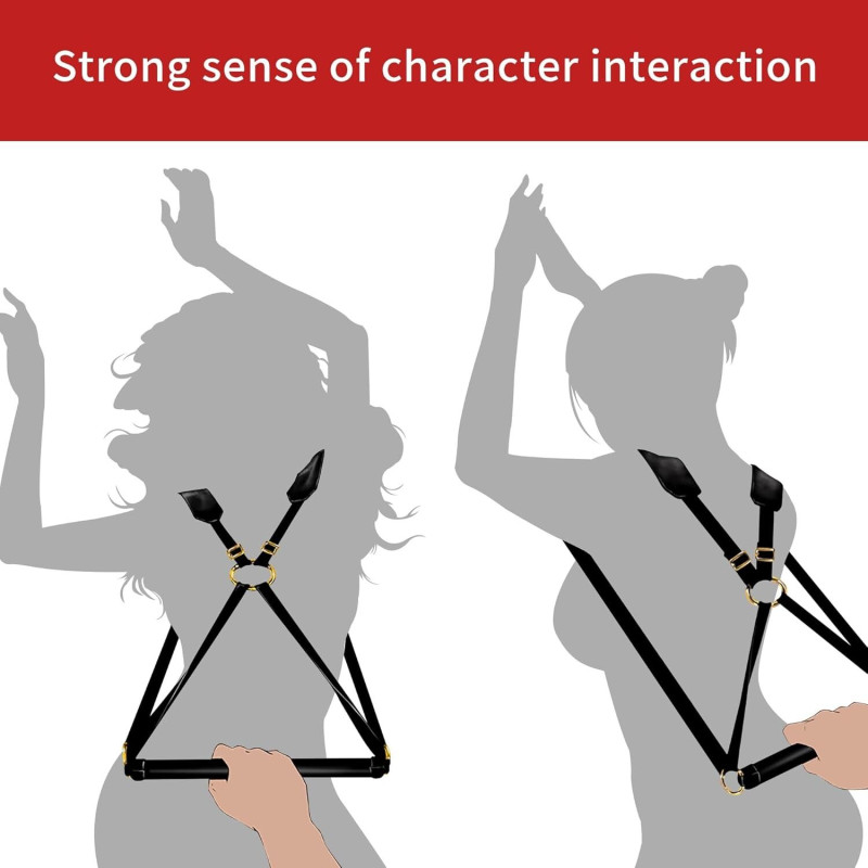 БДСМ-набір LOCKINK YEAHWOW Black Doggy Style Saddle set