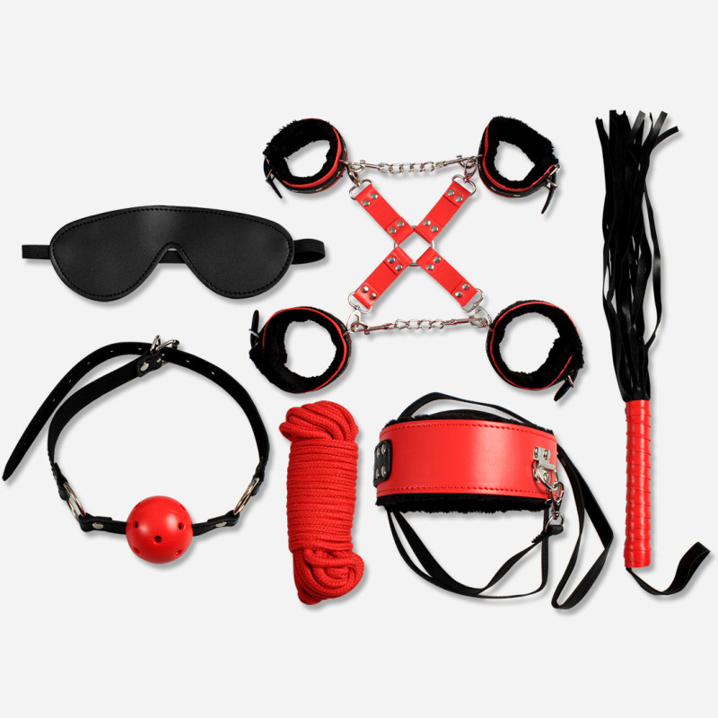 Набір БДСМ Secret Play Secret Pleasure Red & Black Collection Bondage Kit