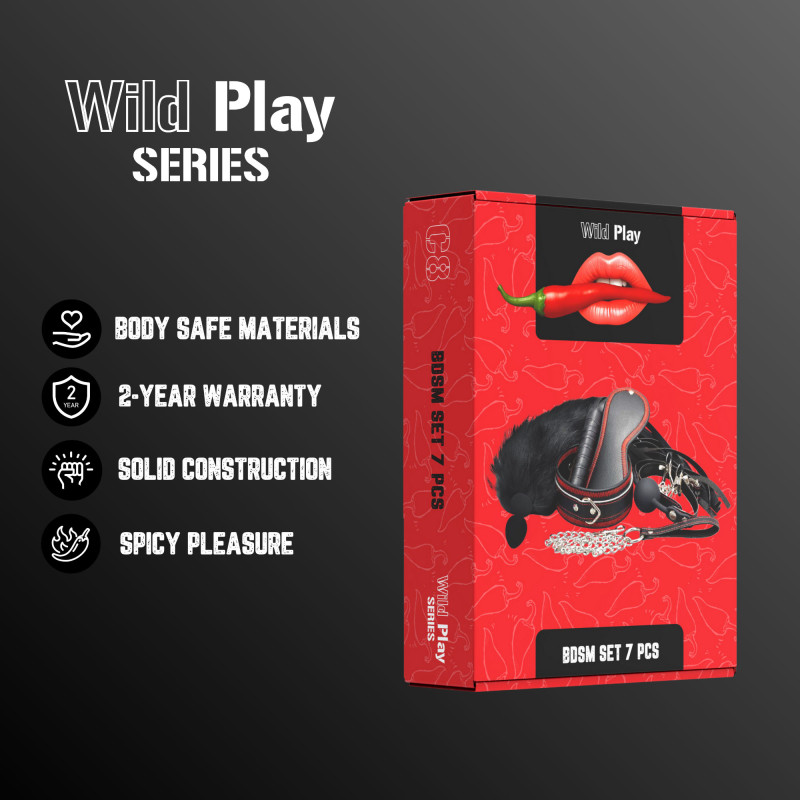 Набір БДСМ Erospace Wild Play BDSM Set 7 pcs C8